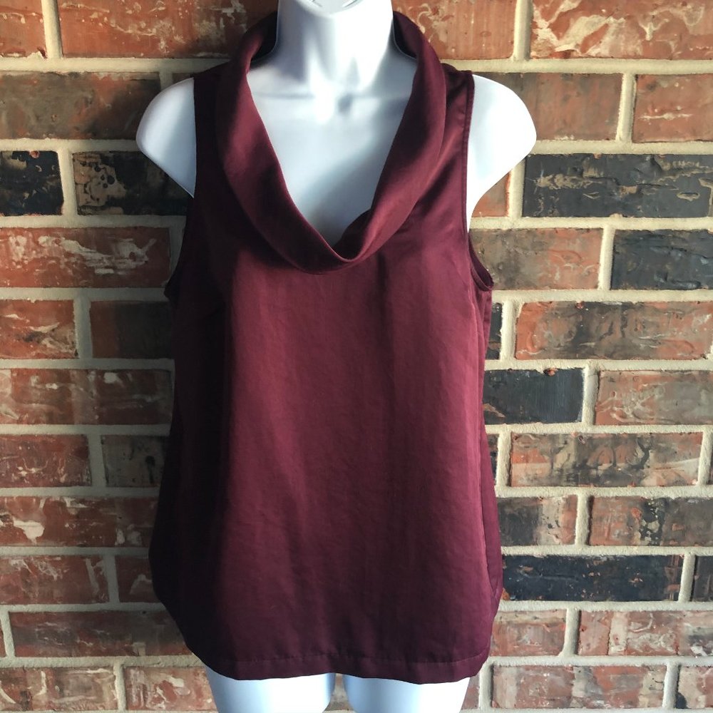 Ann Taylor Women's Petite 10 Cowl Neck Shell